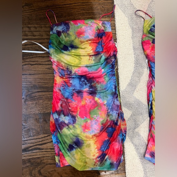 Superdown Sonora Cross Back Dress in Multi NWT - Picture 3 of 6